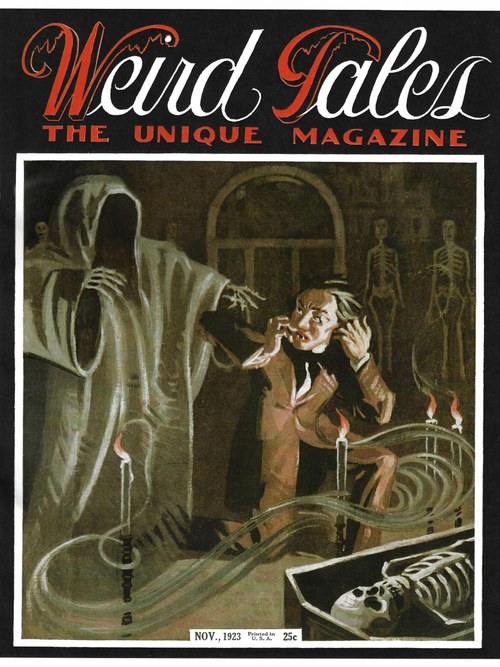 Weird Tales cover, November 1923, by R. M. Mally